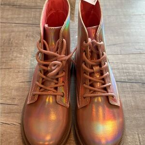 Old Navy Kids Iridescent Pink Boots